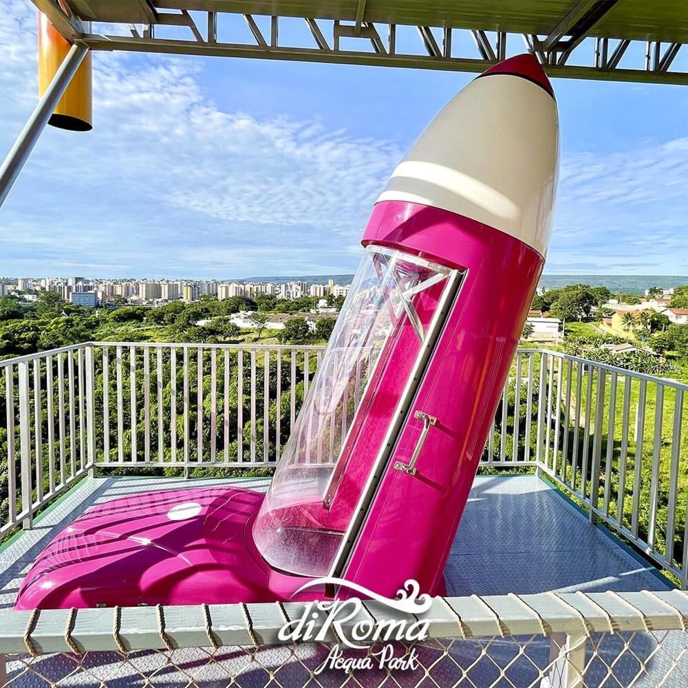 Hotel Spazzio Diroma Cafe Da Manha E Acesso Ao Acqua Park Калдас Новас Екстериор снимка